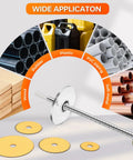 Inside PVC Pipe Cutter Kit With 7 Inch Depth Gauge Adjustable Cutting Tool For Narrow Spaces Includes Five Saw Blades