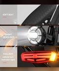 U12 Electric Fat Tire Bike For Adults With 1500W Peak Motor 48V 20Ah Removable Battery features seat, headlight, and taillight