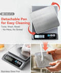 Must Have Digital Kitchen Scale With 13lb Capacity And 0.1g Precision Removable Stainless Steel Pan Backlit LCD Display