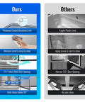 Comparison of Tough As Nails 27 Wide Commercial Freezer features vs others, highlighting moisture-proof aluminum liner and wider door.
