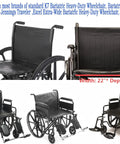 Built Tough 22 By 18 Inch Wheelchair Seat Replacement With All Hardware Embossed Vinyl Upholstery comfy cushion fitting K7 Bariatric.