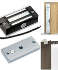 Heavy Duty Magnetic Door Lock 60KG 130LB Holding Force For Metal Wood Glass Doors 12V NC Mode Single Access Control