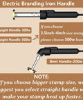 Badass Electric Branding Iron For Wood With Smart Temperature Control Custom branding iron handles for 300w and 500w options.