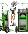 Heavy Duty Electric Stair Climbing Hand Truck With Upgraded Tracks And Height Adjustable Tray For Efficient One Person Lifting, 900lbs Capacity Lithium Battery Trolley with accessories.