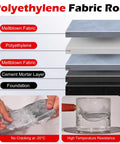 Tough As Nails Leak Proof Floor Underlayment And Foundation Waterproof Membrane For Home Projects Featuring Easy Peasy Diy Cutting For Kitchens Showers And Basements Measuring Forty Five Inches Wide By Fifty Two Feet Long showing layers and features.