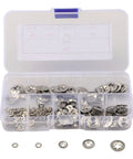Lock Washer Kit For Gearheads With 200pc Internal Tooth Star Shaped Washers Set In 304 Stainless Steel 2x6mm To 5x14mm