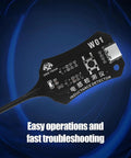 Type C Inductance Tester For Phone Motherboard Coil Detector And Circuit Board Inductor Scanner Quick Fault Check Tool On Site Repair Handy Portable Electronic Repair Gadget, black handheld device with Type-C connection.