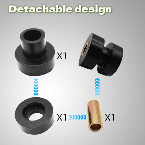 Exhaust Valves Bushing Kit For Peterbilt 357 375 379 385 Trucks With Durable Rubber And Metal Mounts Muffler Hanger Set