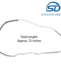 Dryer Front Panel Felt Seal Replacement For W11035878 And W10568603 Model elastic seal approx. 72 inches length Whirlpool, GE, Maytag