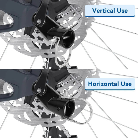 Heavy Duty Bike Trailer Hitch Coupler For Most Bikes And Dog Or Kid Trailers Removable Attachment Connector for Vertical and Horizontal Use on bicycle wheel hub