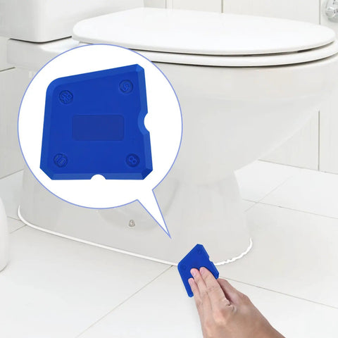 Silicone Caulking Tool Set With Multiple Edges For Kitchen And Bathroom Sealant And Grout Finishing Flexible Smoothing Tools Kit Blue Pro Grade