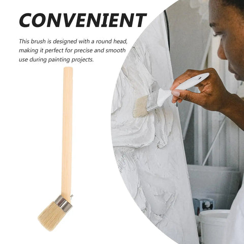 Wood Handle Paint Brush And Detail Brush For Stain And Wall Painting Pro Grade Lightweight Painter Pro Workhorse