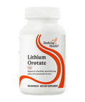 Lithium Orotate Brain Health Mineral Supplement For Focus And Memory Boost, Low Dose 5 Mg Lithium Per Serving, Non GMO Gluten Free Formula, 100 Capsules Today bottle