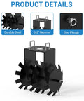 32 Inch Beefy Heavy Duty Disc Plow Harrow Twin Pack For ATV UTV Tow Behind with 2 Inch Hitch and Reinforced Discs Details
