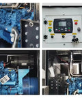 Heavy Duty Portable Generator Set With High Power Output And Quiet Operation for emergency use, showing internal components and control panel