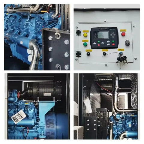 Heavy Duty Portable Generator Set With High Power Output And Quiet Operation for emergency use, showing internal components and control panel