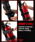 Jeep Fire Extinguisher Mount For Offroad Roll Bar Holder Badass Wrangler And Gladiator Accessory Quick Access Emergency Gear