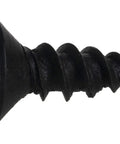 Heavy Duty TwinFast Wood Screws Phillips Flat Head 8 X 1/2 Inch Black Phosphate Finish 100 Count Pack close-up view