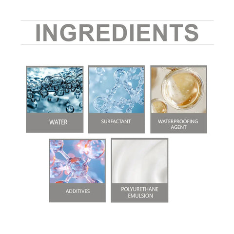 High-quality ingredients for Heavy Duty Crack Fill Patch For Concrete Asphalt And Masonry Driveways, including water and additives.