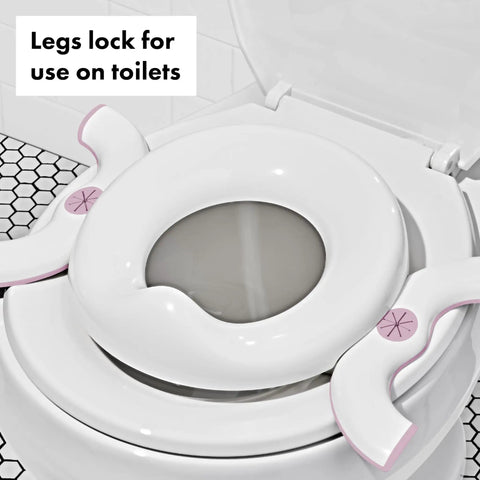Foldable Two In One Portable Toddler Potty With Carry Bag, On The Fly Travel Toilet Seat Cover For Kids, No Sweat Potty Training Setup And Road Trip Ready Essentials