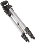 Folded Sturdy 50 Inch Aluminum Tripod For DSLR And Mirrorless Cameras With 3-Way Pan Head, Quick-Release Plate And Bubble Level