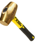 Brass Drilling Hammer 10 Inch, 5 Lb Non Sparking, Double Faced Head With Fiberglass Handle, USA Made, Non Marring And Safe