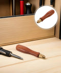 Ditch That Wobbly Grip With This Premium Wood File Handle And Brass Collet Set designed for quick 1/8 to 9/64 needle file swaps on a wood surface.