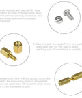 320 Piece Brass Spacer Standoff Kit With Male And Female Hex Spacers Nuts And Stainless Steel Screws For M2.5 Hardware Projects