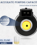 Heavy Duty Diesel Heater Fuel Pump For 2KW 5KW 8KW Parking Heaters 12V 24V showing 2.1mm design and 22ml fuel flow.