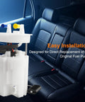Electric Fuel Pump With Sending Unit For Honda Odyssey 1999 2004 V6 3.5L Gas Replacement E8642M 17045S0XA02 next to car interior