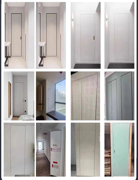 Various No Sweat Hidden Inspection Doors, Slick Flush Access Panel For Drywall Ceilings And Attics in different settings.