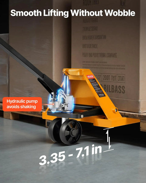 Built Like A Tank Manual Pallet Jack Crushes Loads Up To 5500 Lbs Without Missing A Beat Features Extended 48 Inch Forks And Responsive Hydraulic Pump For Pain Free Warehouse Moves And Factory Floor Hustle