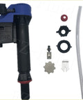 Blue Universal Toilet Fill Valve Replacement Kit with Adjustable Height 8.5 to 14 Inches Including Hardware No Fuss Install