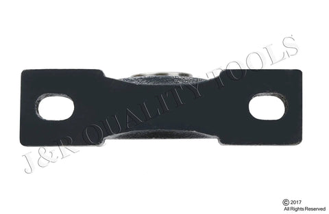 Side view of Two Pack Seven Eighths Inch Pillow Block Bearing Heavy Duty with Housing UCP205 14 Solid Base
