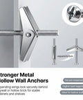 165 Piece Drywall Anchors And Screws Kit With Toggle Bolts And Wing Nuts For Drywall Includes Wood Screws And Plastic Anchors All In One Kit
