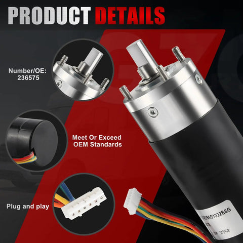 Heavy Duty RV In-Wall Slide-Out Motor Replacement For Lippert Schwintek In-Wall Slide System IG-42 10mm Gear details