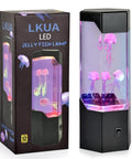 Jellyfish Lamp With Colorful RGB Lighting For Home Office Mood Light And Bedroom Decor Mini Realistic Jellyfish Swirl Lamp