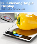 Digital Food Scale For Kitchen Gamechanger, 33 Lb Capacity, 1 G Precision, Rechargeable Type C, LCD with pepper on top