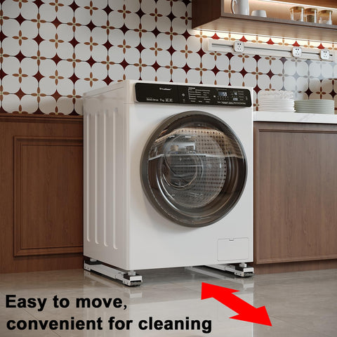 Washing machine on Heavy Duty Appliance Rollers Extendable From 20 To 32 Inches For Easy Move Of Washing Machines Dryers Refrigerators And Big Furniture.