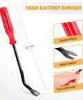 Durable plastic and metal tough fastener remover for 18 Size Push Bumper Fastener Rivet Clips Kit