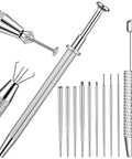 Pro Gear Ball Grabber Tool Kit For Piercing Tapers And Flat Back Jewelry Changes Includes 12G 14G 16G 18G 20G Threadless Insertion Tapers
