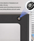 Close-up of temperature and humidity display on Heavy Duty 3D Printer Enclosure With LED Light And Thermometer Hygrometer