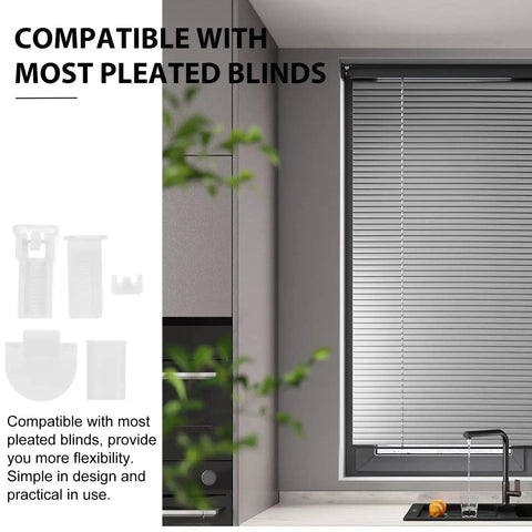 32 Piece Pleated Blind Repair Kit With Easy To Install Parts For Quick Fixes And Replacement Accessories in kitchen