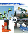 Multi-scenario use of Heavy Duty Floor Jack Handle Bolts for 3 Ton and 4 Ton Jacks, showing industrial and automotive applications