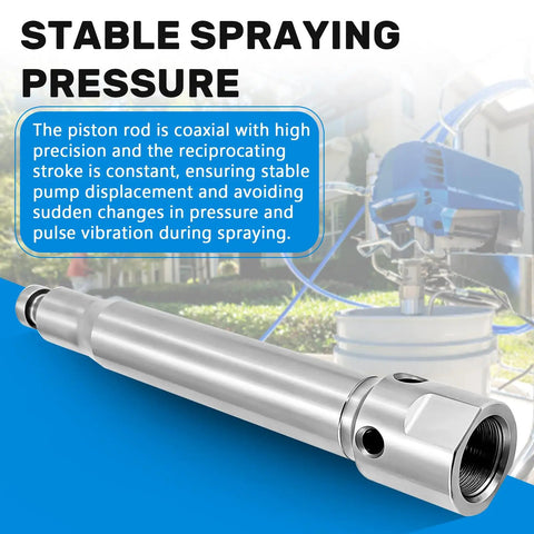 Quick Swap Plunger Rod 24B825 For 290Cc Airless Paint Sprayers showing stable spray pressure design with coaxial construction.