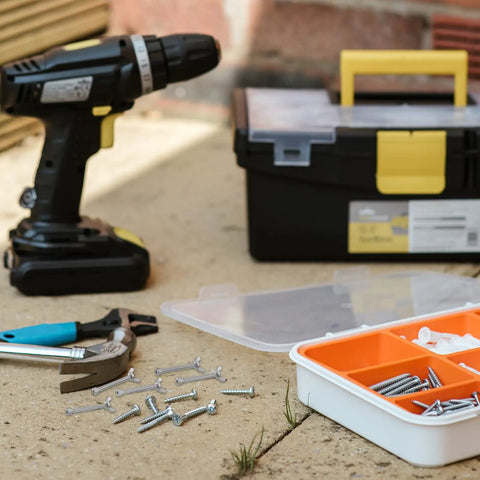 Stainless Steel Butterfly Nut And Screw Kit, 10 Pairs for machine fastening with drill and toolbox, outdoor setting