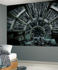 Star Wars Hyper Space Black Peel And Stick Wall Mural Easy No Paste Application 10.5 Ft By 6 Ft Transform Your Room