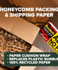 Green Packing Cushion Wrap That Expands To Fill Any Box, 12 Inch By 50 Foot, No Scissors Or Tape Needed, Eco Friendly Alternative To Bubble Wrap For Moving, Shipping And Packing shown in use.