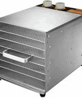 Six Layer Stainless Steel Food Dehydrator A Smooth Operator For Home Or Commercial Kitchens drying fruits and vegetables with six removable racks.