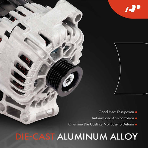 Alternator For Ford Fiesta 2011-2019 1.6L DOHC Naturally Aspirated 12V 120A 6-Groove Pulley Clockwise Replacement Part